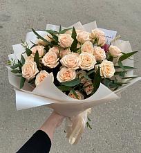 Букет Кремовые розы Латте в Важины